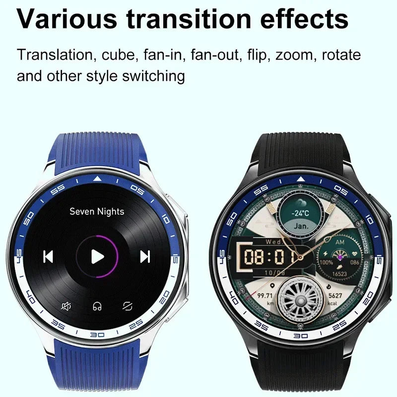 MAOYUAN 2024 New OPPO Men Smart Watch Bluetooth Call IP68 Waterproof AMOLED Fitness Sport Health Monitoring Smartwatch Women