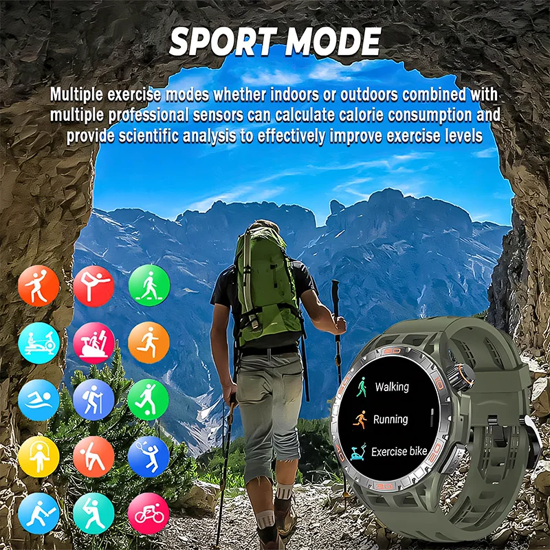 Smart Watch for men Bluetooth Call Waterproof Fitness Sports Women Smart Watches 2024, 1.43 Inch AMOLED, 400mAh For Android IOS