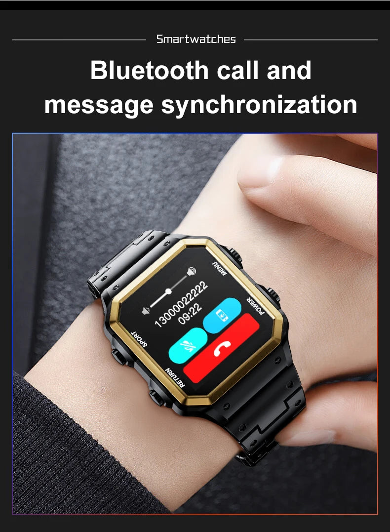 2024 Smart Watch Man mens Women smartwatch Big Touch Screen Bluetooth Answer Call For Iphone Android Xiaomi Phones Lover Gifts