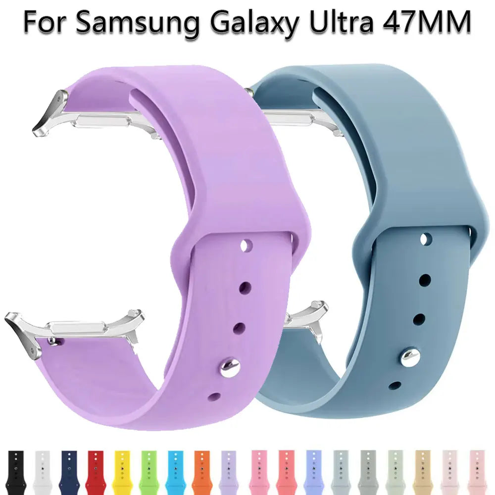 Silicone Sports Band for Samsung Galaxy Watch 7 Ultra 47mm Strap Soft Bracelet Wristband for Galaxy Watch Ultra Watchband Correa