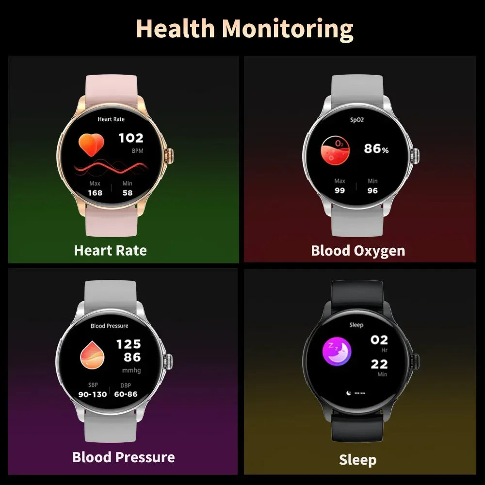 2024 new blood oxygen heart rate smartwatch 1.43-inch Bluetooth call multifunctional sports watch for men and women