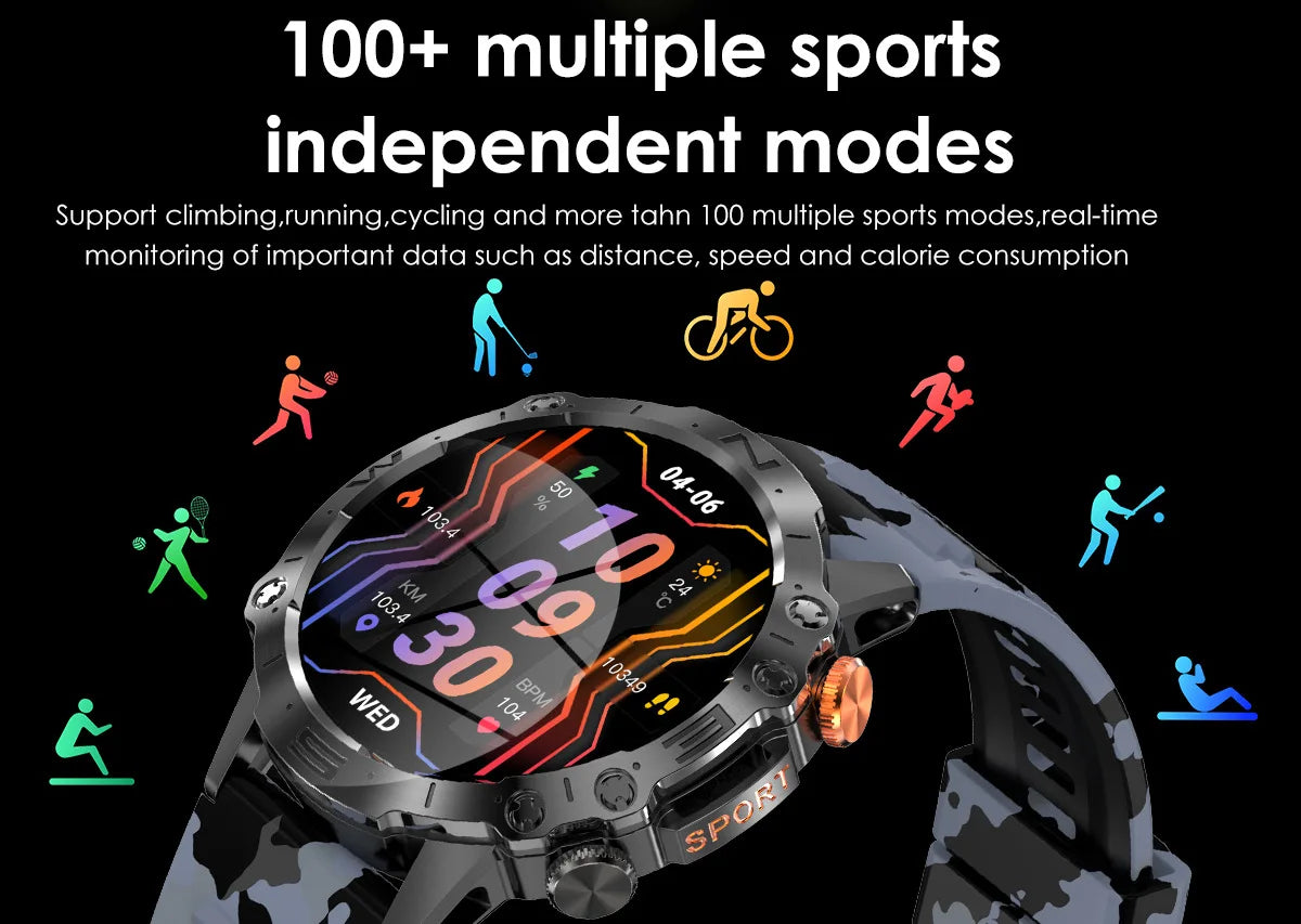 Smart Watch 2024 AMOLED HD Screen Clock Bluetooth Call Outdoor Sports Waterproof Long Life Smartwatch for Men Women for Xiaomi