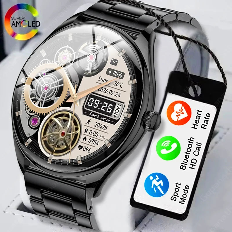 2024 Smartwatch Women 466*466 AMOLED 1.43" HD Screen Always Display Time Bluetooth Call IP67 Waterproof Sports Smart Watch Men