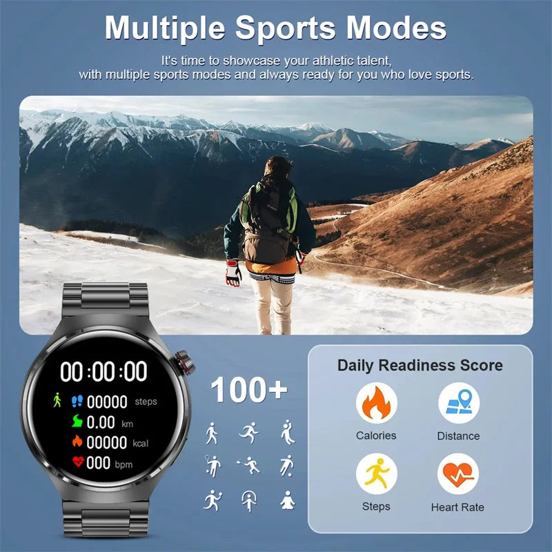 For HUAWEI Watch 4 Pro GPS NFC Smart Watch Men 1.53" AMOLED Screen Heart rate Bluetooth Call IP68 Waterproof Man Smartwatch 2024