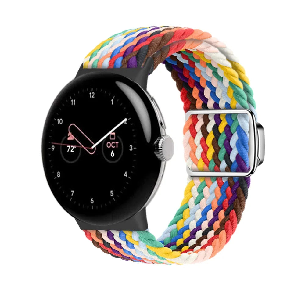 Nylon Braided Magnetic Strap for Google Pixel Watch 2 Band Replacement Belt Wristband Fabric Bracelet Pixel Watch 2 Accessories