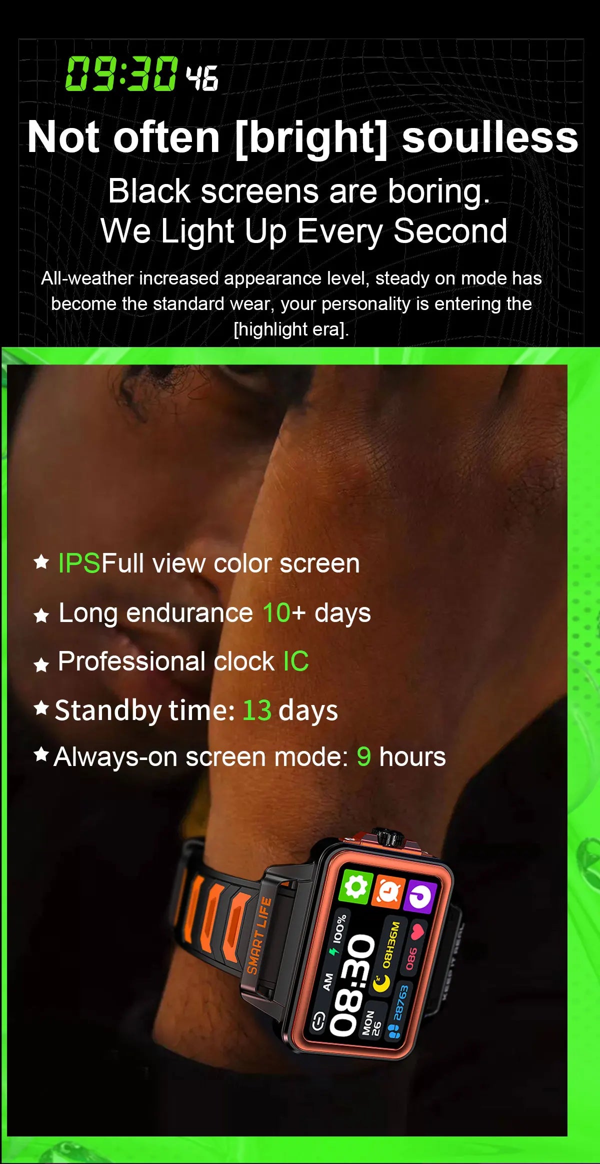 1.57in Smart Watch 2024 New Birthday Gift Sport Smart Watch Men Woman Waterproof Information Push Smart Bracelet For Android IOS