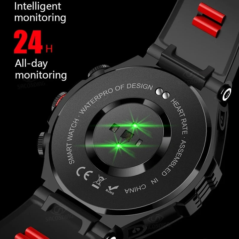 2024 New AMOLED Smart Watch Men Bluetooth Call Clock Outdoor Sports Fitness Health Monitoring Watches Waterproof Smartwatch Men