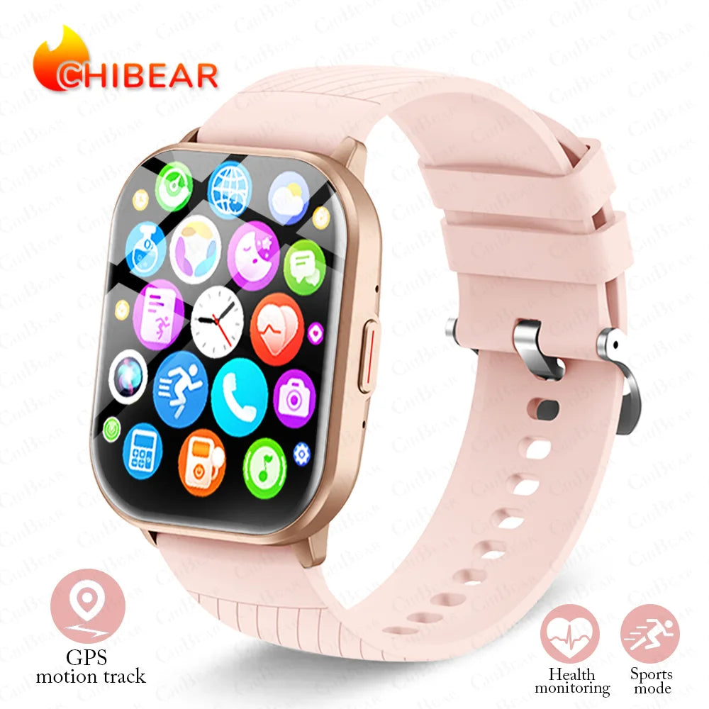 2024 New Smart Watch Ladies Sport Fitness Bracelet Bluetooth Call Waterproof Heart Rate Blood Pressure Tracker Smartwatch Woman