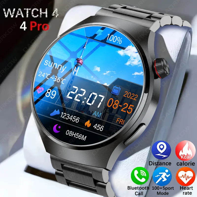 For HUAWEI GT4 Pro GPS NFC Smart Watch Men 360*360 AMOLED Screen Heart rate Bluetooth Call IP68 Waterproof Man Smartwatch 2024