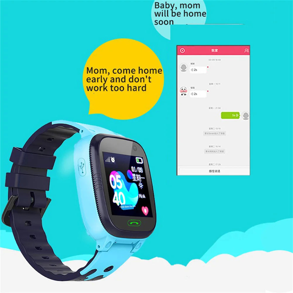 S1 Kids Smart Watch Sim Card Call Smartphone With Light Touch-screen Waterproof Watches English Version