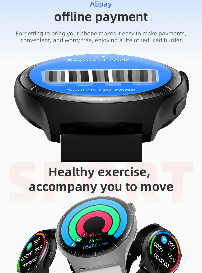 2024 New Best HD Screen Smart Watch Women Men Heart Rate Blood Oxygen Health Testing Bluetooth call Multifunctional SmartWatch