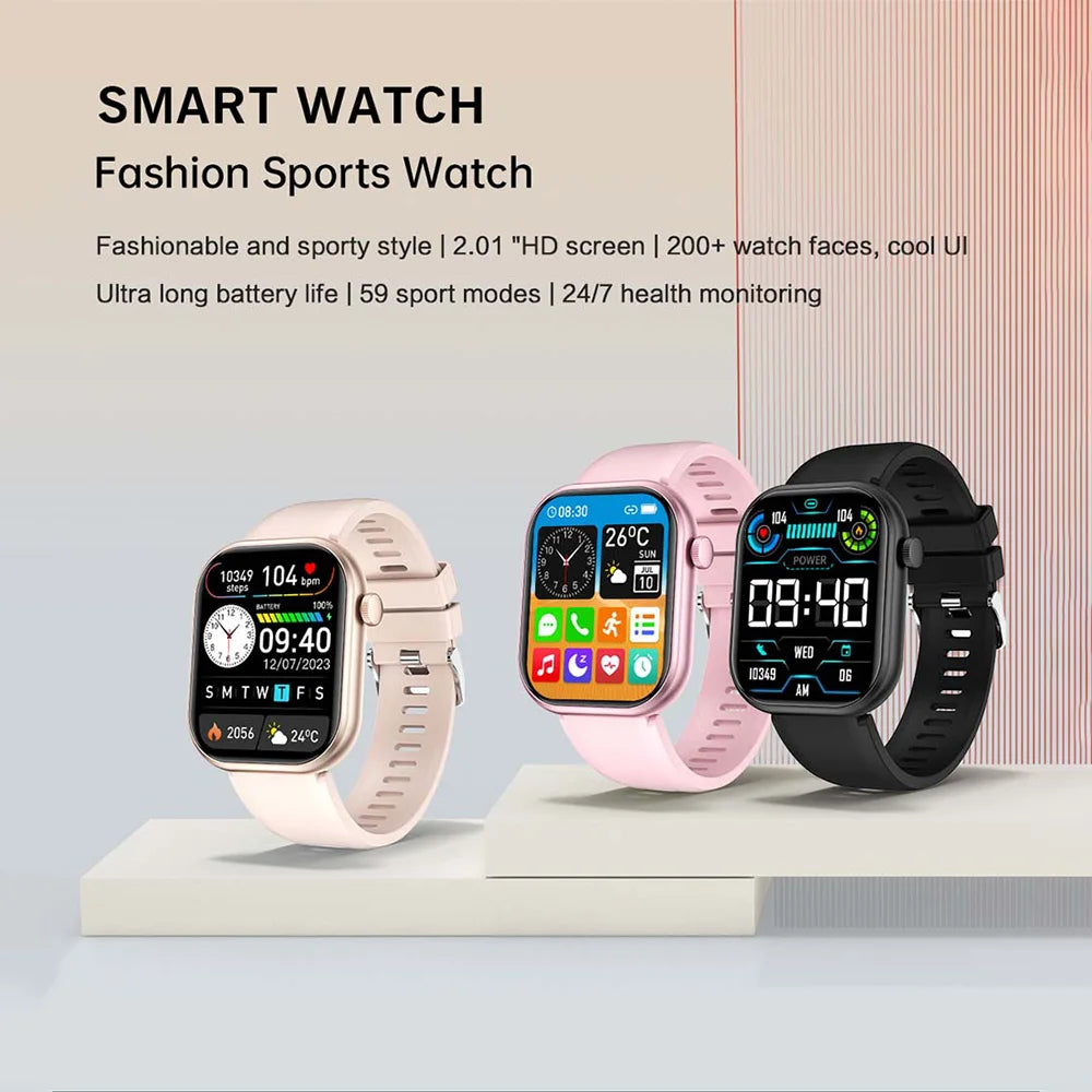 Luxurious Pro Smartwatch 2.01” HD 240*296 Men And Women Notifications Fitness Tracker Bluetooth Call Sports Watch Multifunction