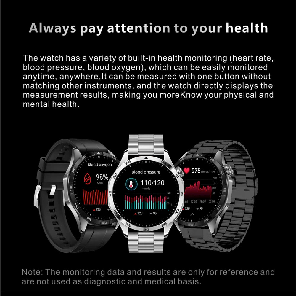 2024 New Blue Tooth Call Smart Watches Men 1.62'' HD Screen Compass Smartwatch NFC AI Voice Sports Fitness Waterproof Music