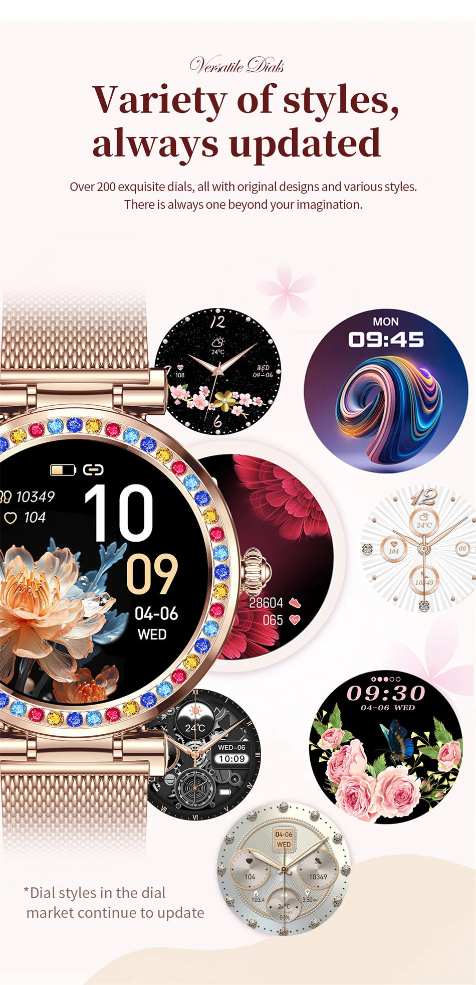 2024 New SmartWatch Women Watch Full Round Screen Sleep Monitor Fashion Activity Tracker Waterproof Smart Watch For Men Women