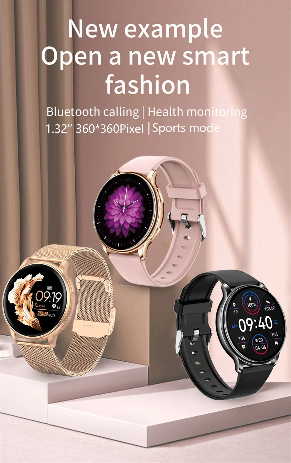 MEVADEN Bluetooth Call Smart Watch Women Custom Dial Watches Men Sports Fitness Tracker Heart Rate Smartwatch For Android IOS