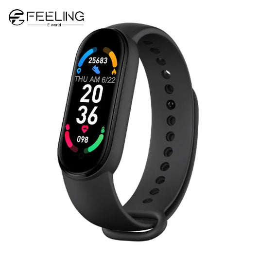 M6 Smart Bracelet Health Monitoring Bluetooth Link Men S and Women S Sports Pedometer Smart Watch For Apple Android