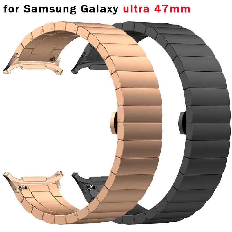 Stainless Steel Strap for Samsung Galaxy Watch 7 Ultra 47mm No Gaps Metal Bracelet Correas for Galaxy Watch Ultra Band Wristband