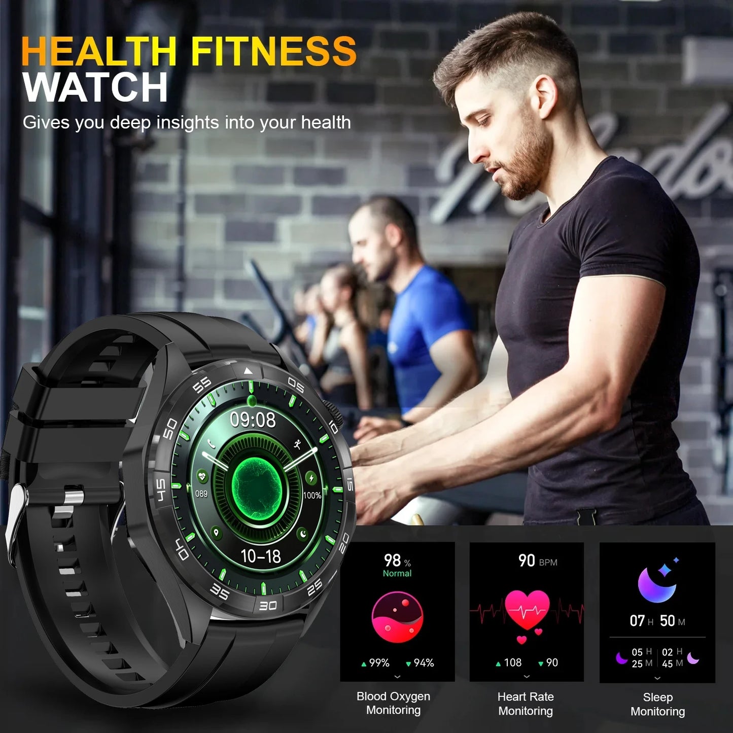 2024 Smart Watch for Men NFC Ultimate GPS Tracker Sport Bracelet Fitness Watches Heart Rate Bluetooth Call Smartwatch 2023 New