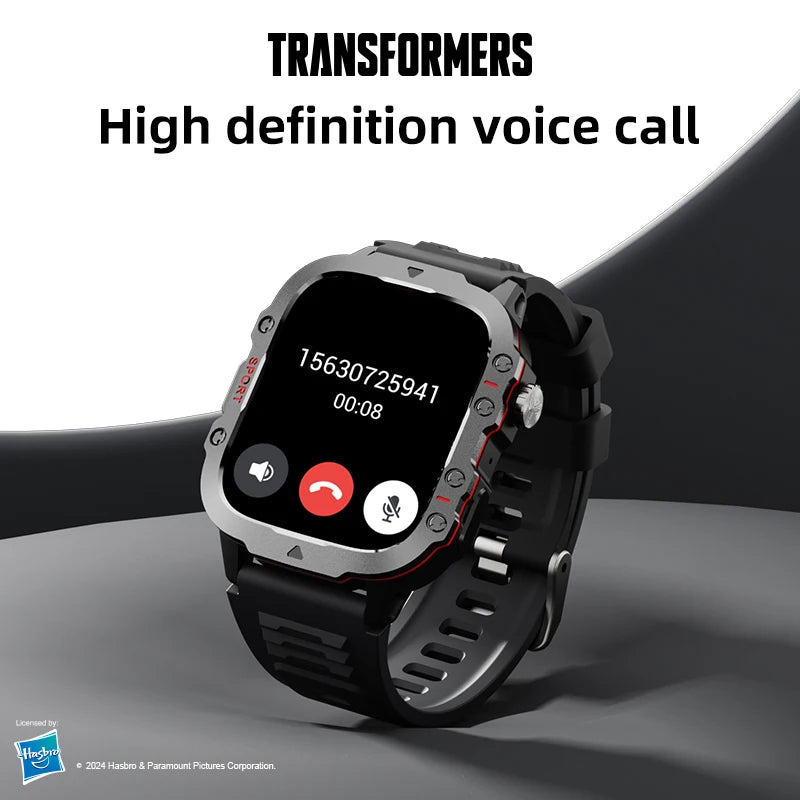 Transformers TF-H01 Smart Watch Multifunctional Sport Step Health Call Message Remind Smartwatch 2024 Alarm Clock Band Choice