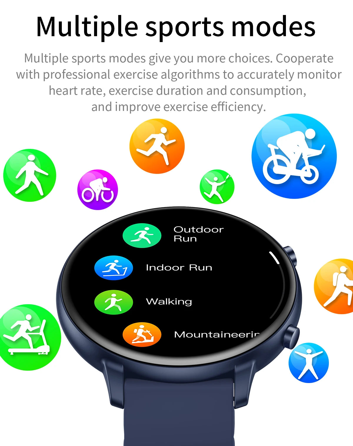 2024 New Smart Watch Men IP68 Waterproof Full Touch Clock Sport Fitness Tracker Women Smartwatch for Android Xiaomi phone iPhone