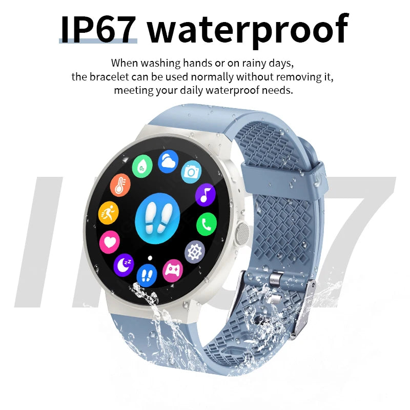 LIGE 2024 Men Smart Watch Bluetooth Call Fitness Smartwatch for Man Sport Wristwatch HD Screen Smart Bracelet for Android iOS