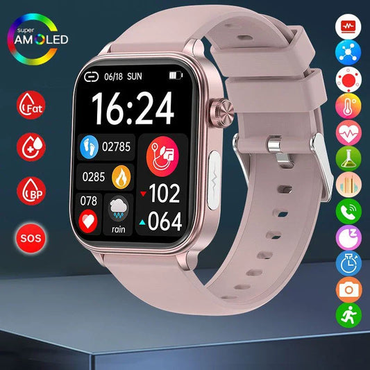 2024 New  ECG+PPG Bluetooth Call Smartwatch Blood Sugar Uric Acid Health Smart Watch Sports Smartwatch Men For Xiaomi