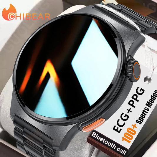 NFC GPS Tracking ECG PPG Men Smart Watch Voice GPS Fitness Track Watches Men Women Bluetooth Call Smartwatch For huawei 2024 NEW