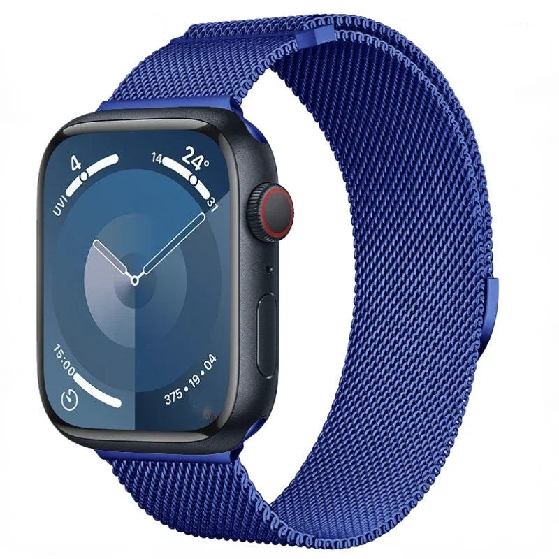 Metal Strap For Apple Watch Ultra 2 49mm 9 8 7 45mm 41mm Milanese Loop Breathable Wristband iWatch 6 5 4 SE 44mm 40mm 42mm Band