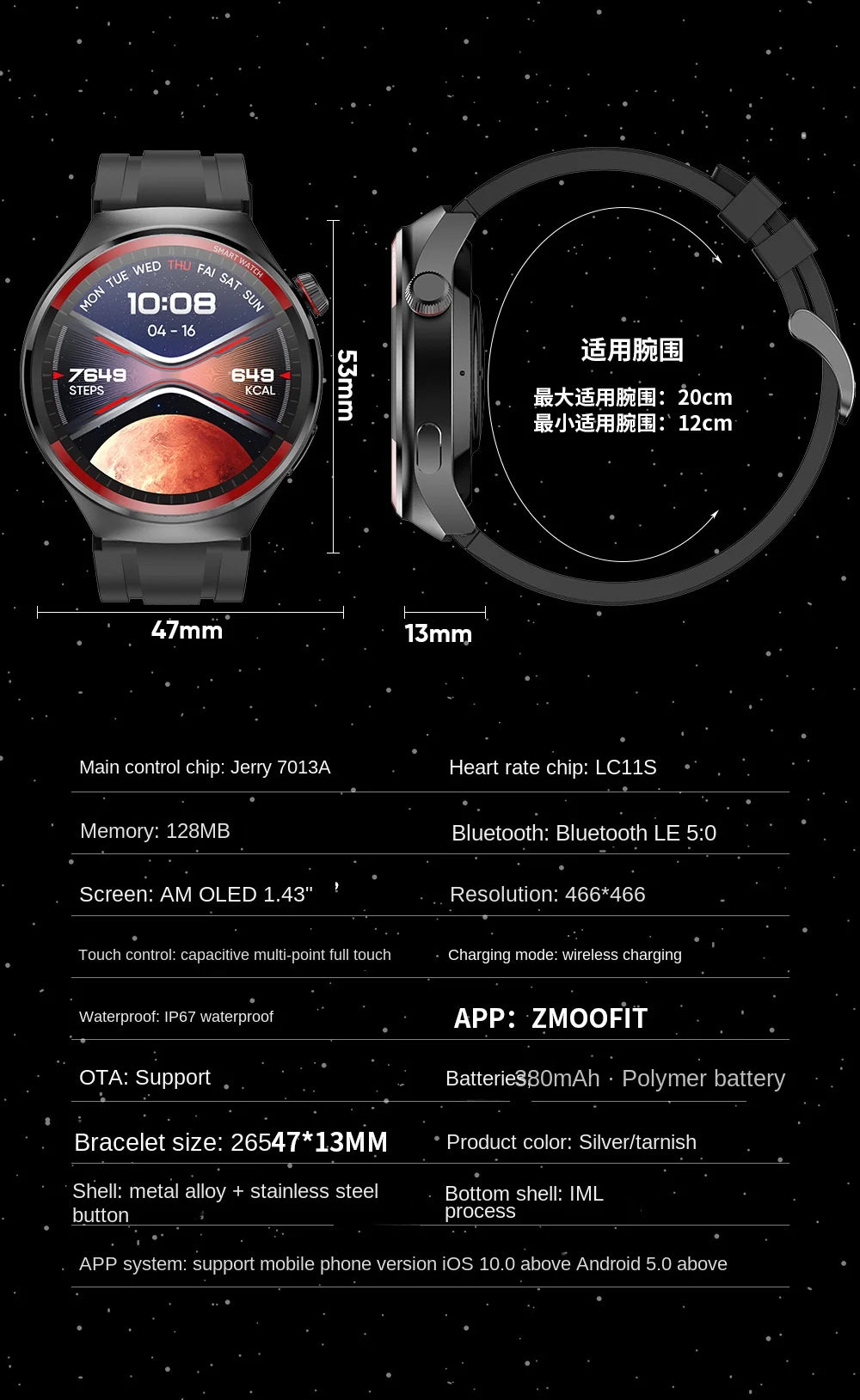 2024 New For HUAWEI Watch 4 PRO Smart Watch Men GT4 Pro AMOLED HD Screen Bluetooth Call GPS NFC Heart rate Men Sport Smartwatch