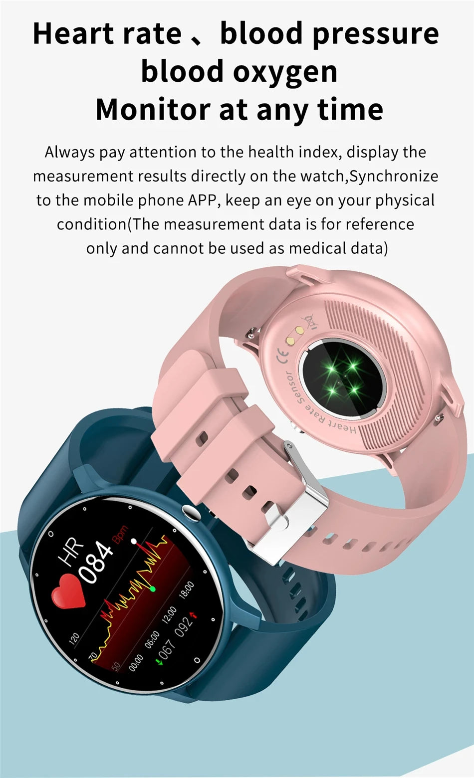 2024 Smart Watch Ladies Heart Rate Blood Pressure Sport Fitness Watches IP67 Waterproof Bluetooth For Android ios smartwatch Men