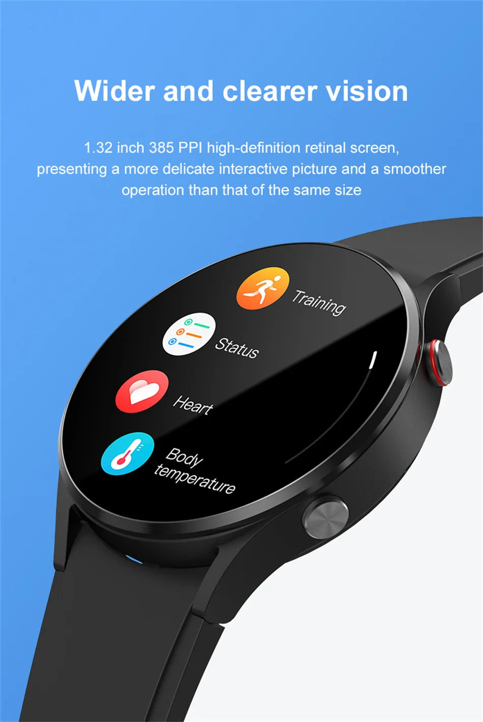 For Samsung Galaxy Watch 6 2024 New GPS Track Smart Watch Men AMOLED Always Display Body Temperature Clock BT Call Smartwatch