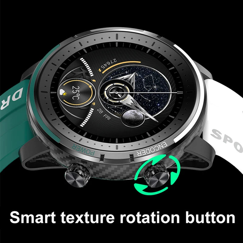 Outdoor Sports Smartwatch Men ECG+PPG Heart Rate Waterproof Watch Men Voice Assistant Bluetooth Call Smart Watch Women 2024 New