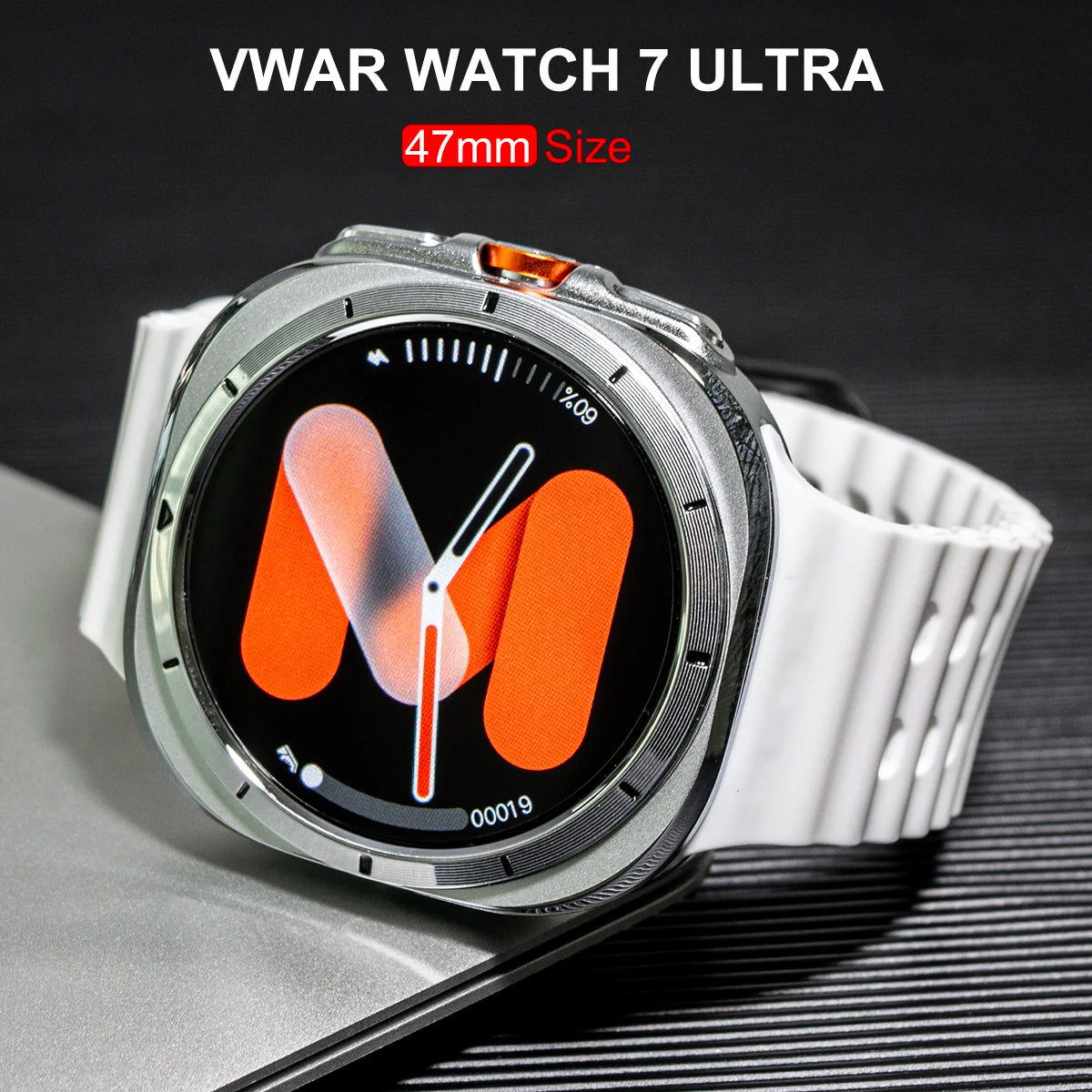 2024 New Vwar JS Watch 7 Ultra 1:1 47mm Smartwatch AMOLED Screen Bluetooth Call IP68 Waterproof Mens Smart Watch for Android IOS