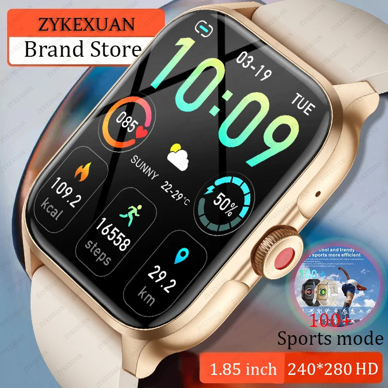 For Xiaomi Huawei Smart Watch Men Women Heart Rate Blood Pressure Blood Oxygen Tracker Bluetooth Call Smartwatches Man 2024 New