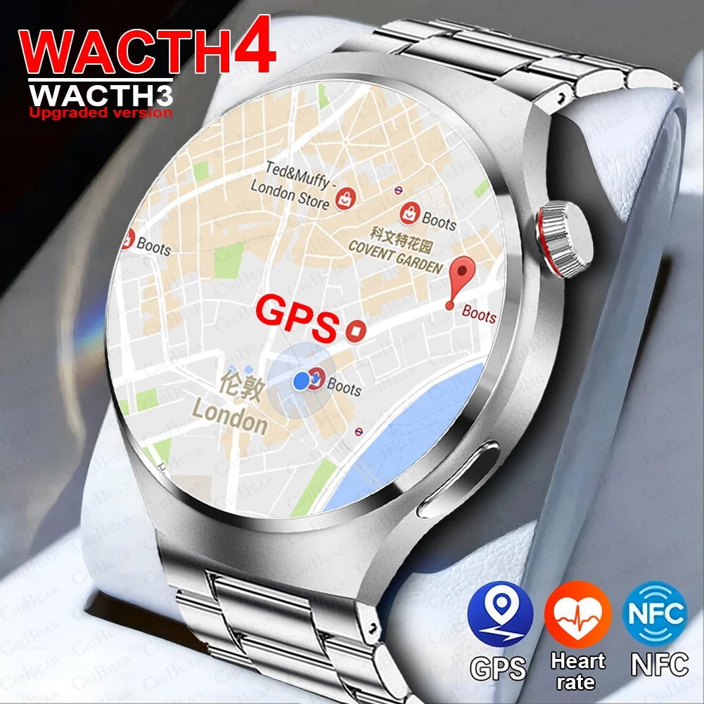 NFC GPS Sport Track Smartwatch Men AMOLED HD Screen Bluetooth Call IP68 Waterproof Health Monitoring Smart Watch Women 2024 New