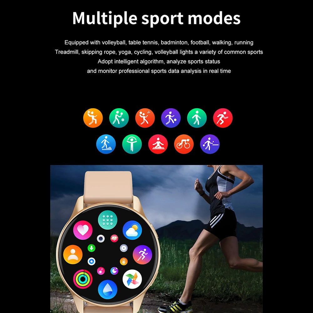 New T2pro Smart Watch Round Smartwatch Men Women Fitness Bracelet Custom Watch Face Recommend Unisex