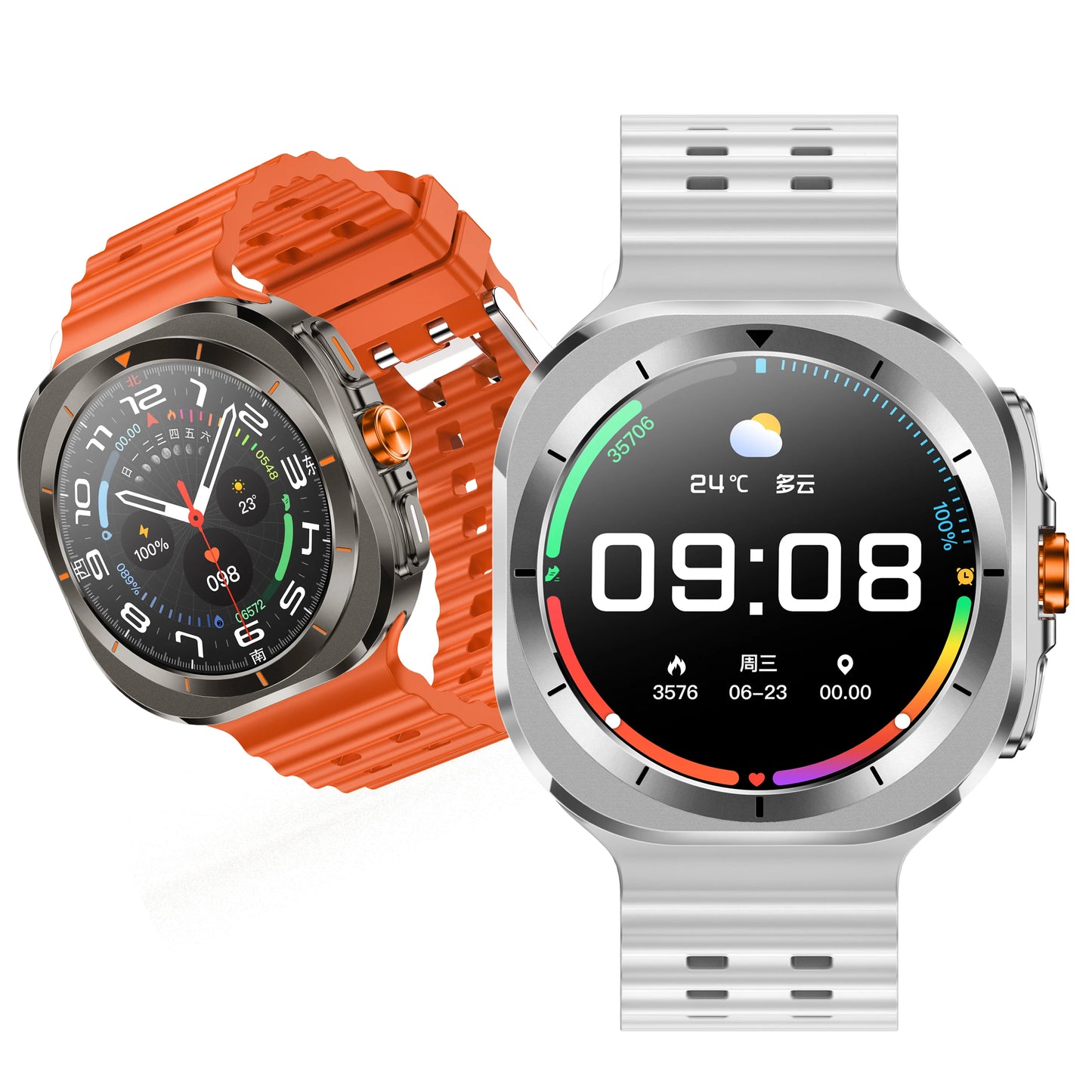 Smart Watch 2024 Z7 Compass Waterproof Wireless Charging Reloj Hombre Cmf Watch Pro 2 워치7울트라 Watch 7 Ultra Reloj Inteligente