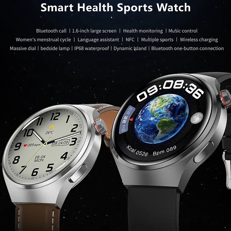 2024 New for Huawei NFC Smart Watch Men Watch GT4 Pro AMOLED Screen Sports tracker Heart Rate Bluetooth Call Original smartwatch