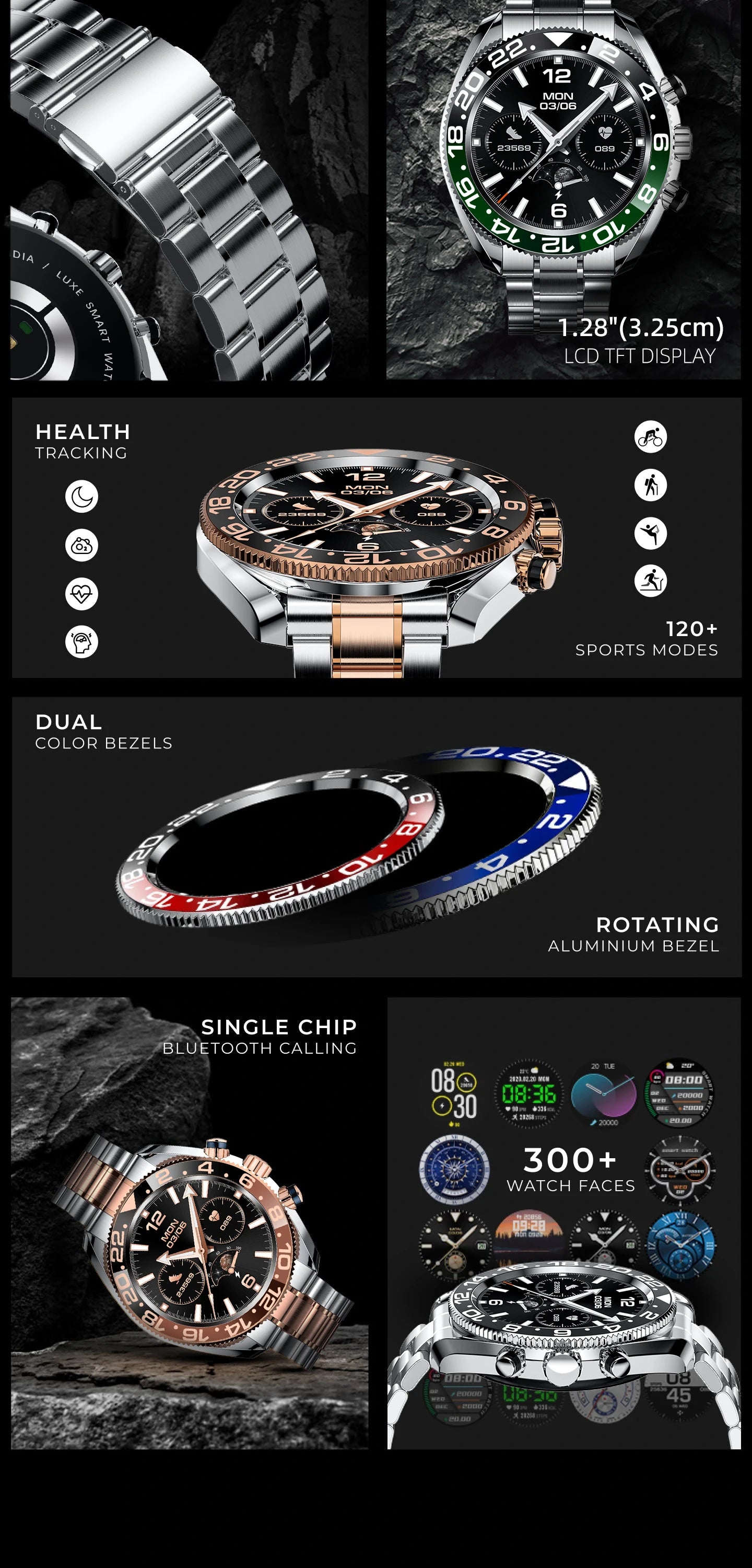 High-end Men's Smartwatch Smart Watch for Men 2024 Military Waterproof Bluetooth Call Digital Sport For Huawei PK K52 MD52 GT4