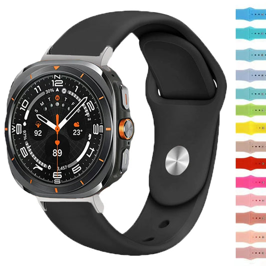 Silicone Strap for Samsung Galaxy Watch Ultra 47mm Soft Sport Band No Gaps Correa Bracelet for Samsung Galaxy Ultra Accessories