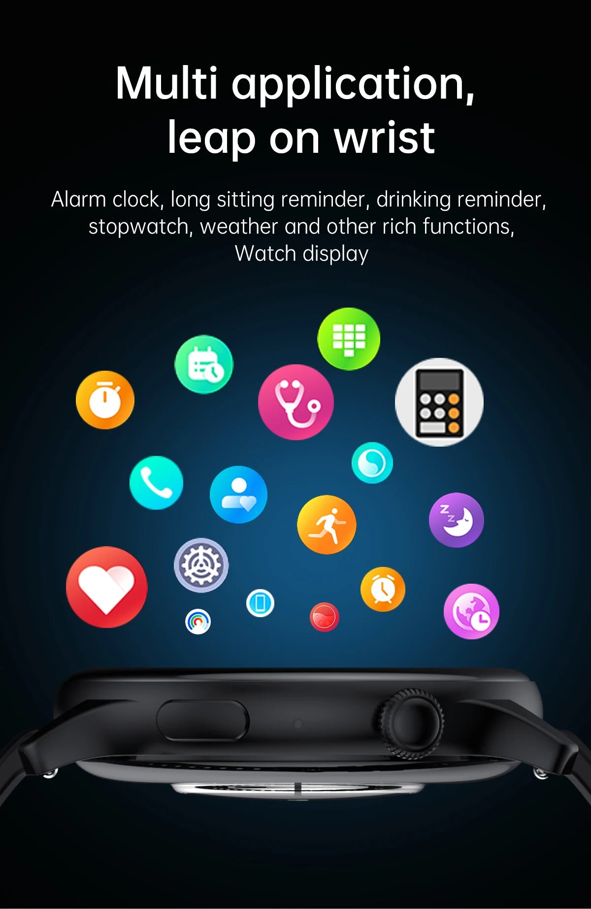 2024 Smartwatch Women 466*466 AMOLED HD Screen Always Display Time Bluetooth Call  Waterproof Sports Smart  health Watches Men