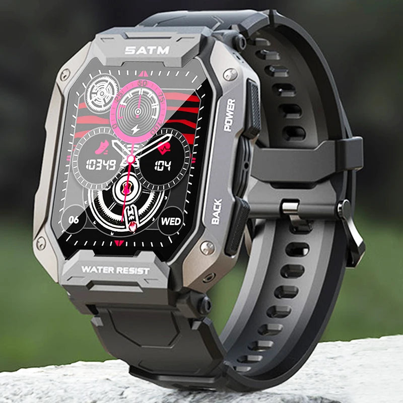 ChiBear C20 Plus Smart Watch Men 2024 Bluetooth Call 35 Days Standby 123 Sport Modes IP68 Waterproof Smartwatch Men PK C20 PRO