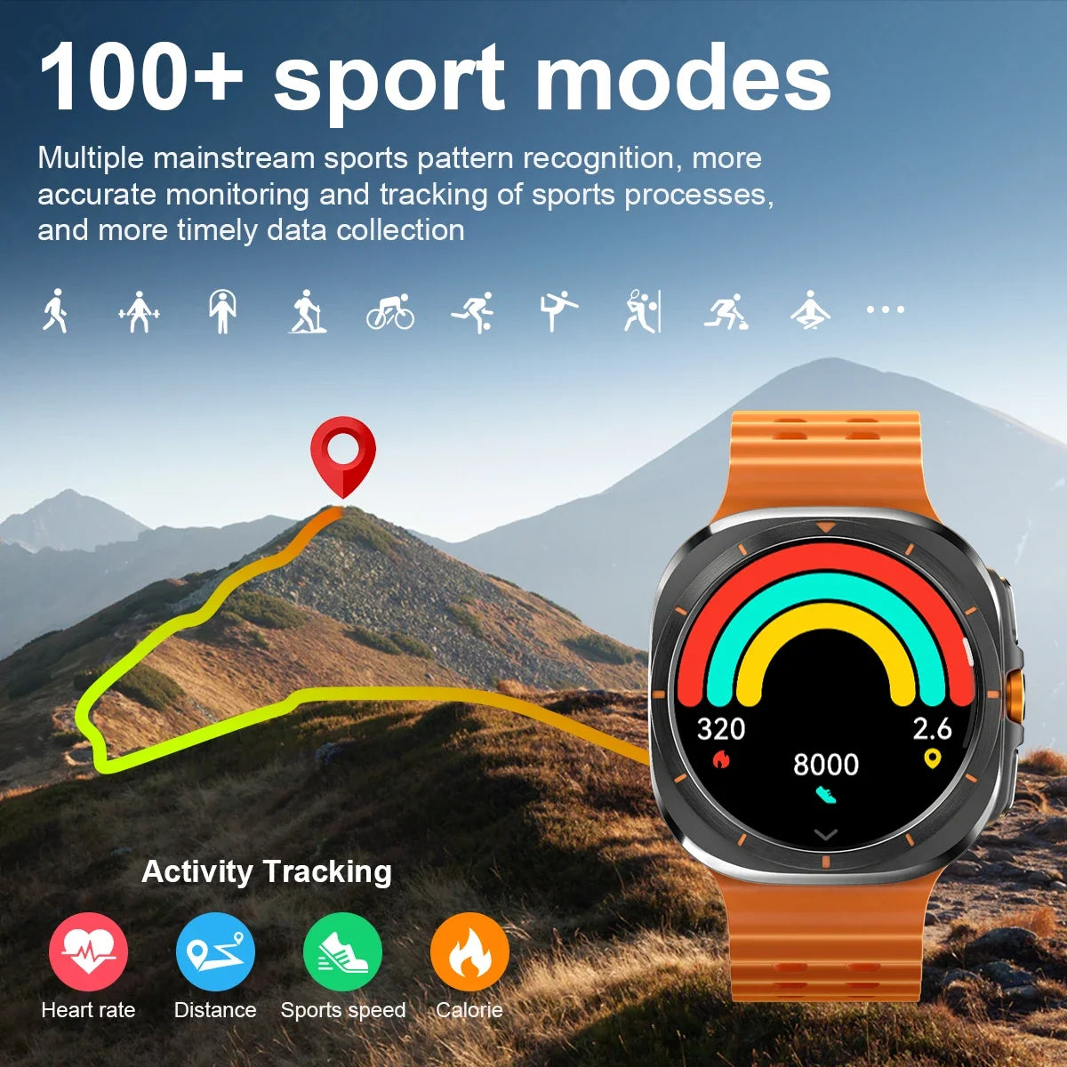 2024 New Smart Watch Men NFC Compass Bluetooth Call Outdoor Sport Watch For Xiaomi Huawei AMOLED Display Digital Smartwatch