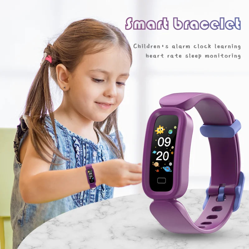 S90 Smart Bracelet Kids Alarm Clock Learning Heart Rate Sleep Monitoring Bluetooth Sports Pedometer Bracelet