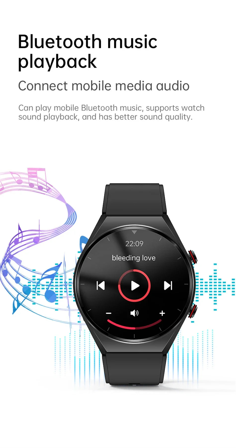 Bluetooth Call Voice Smart Watch 2024 Women Men Blood Sugar Body Temperature Heart Rate Smartwatch Blood Pressure for Xiaomi