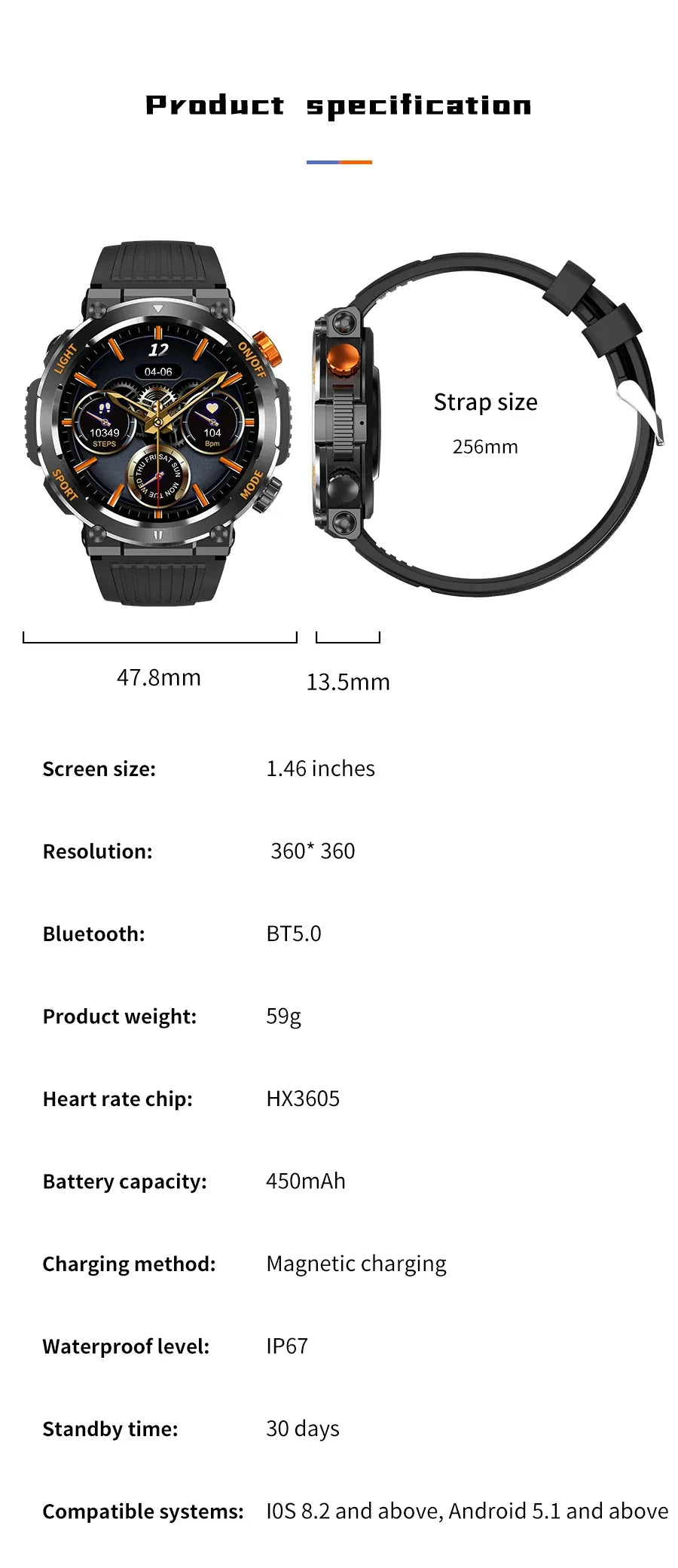 2024 Gejian New Smart Watch Men Outdoor Sports Fitness Bracelet BT Call Clock Waterproof Health Track Smartwatch For Android IOS