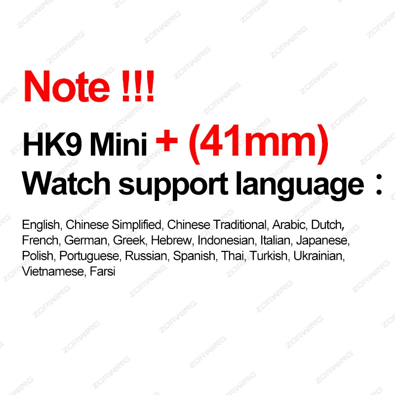 HK9 Mini+ AMOLED Smart Watch Men Women Photo Album Gesture Control ChatGPT E-book NFC Heart Rate Sport Smartwatch 41mm 2024 New