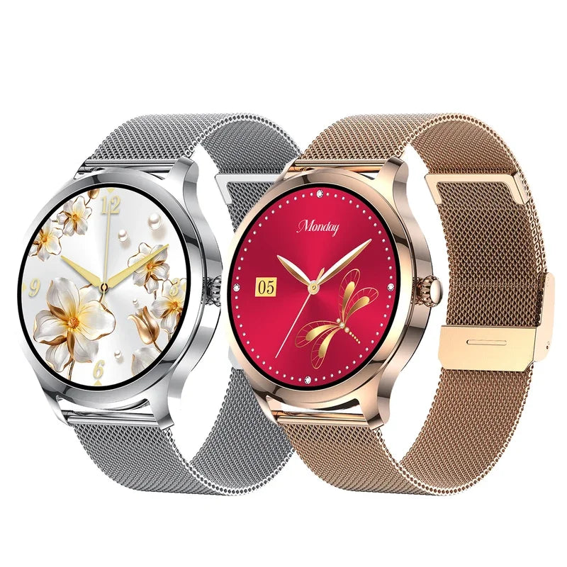 Fashion smart watch 2024 lw92 gold Relojes inteligertes smartwatch for women waterproof Bluetooth dial call full touch screen