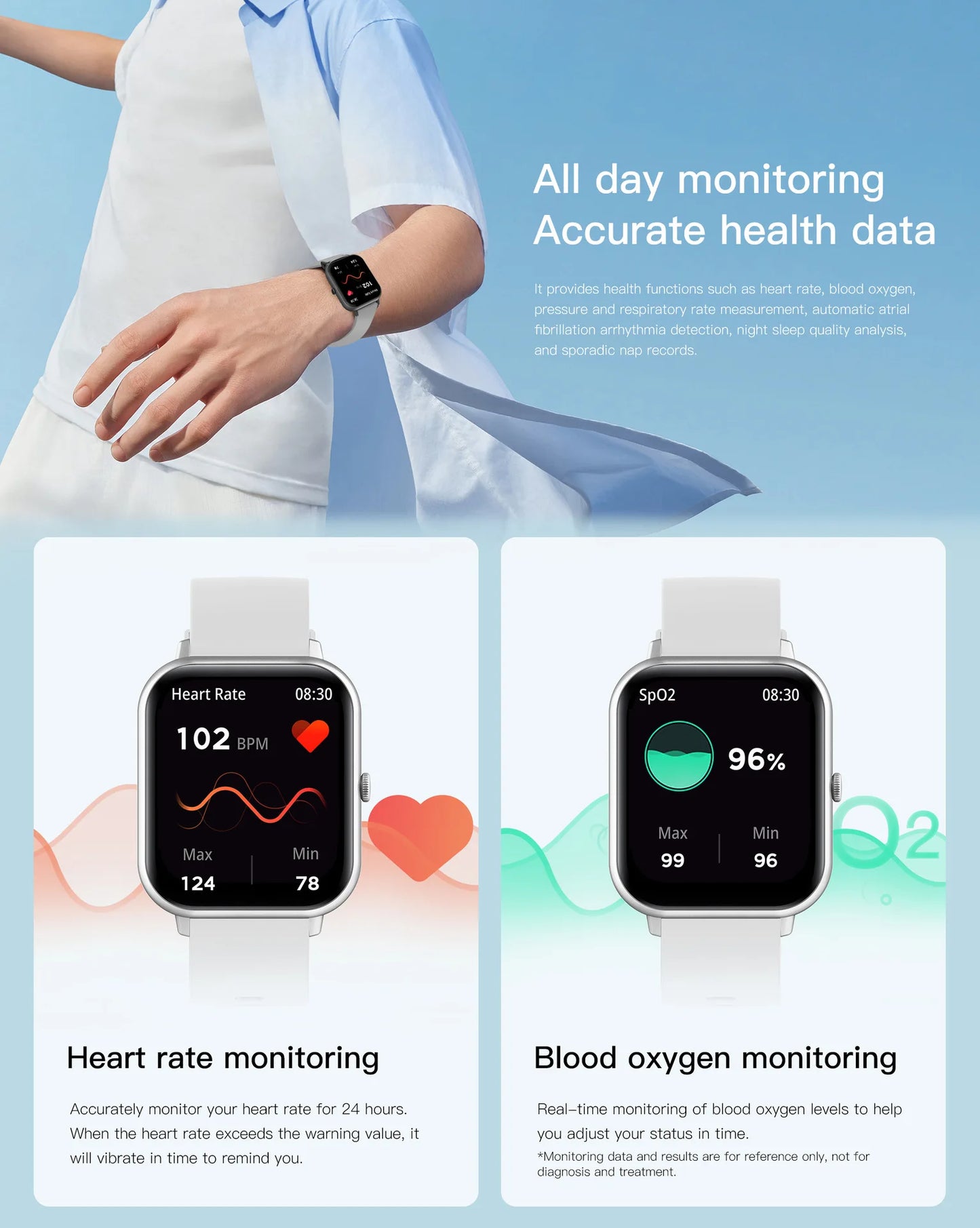 2024 New Bluetooth call smartwatch heart rate and blood pressure health monitoring bracelet Multi Sport Mode Fashion Men's Watch