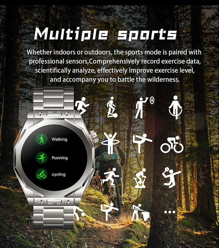 Z83 Max Smart Watch 2024 Bluetooth Calling1.52inch Screen IP68 Waterproof Heart Rate Blood Pressure Sports Smartwatch for Men